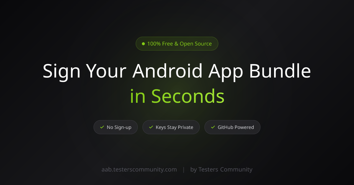 Sign AAB Online Free - Android App Bundle Signer | No Android Studio ...